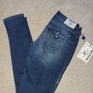 True Religion MSM Avalon W10599STSJ Skinny Distressed Jeans MSRP $224 Size 27